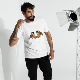 Chickadees Walnuts premium heavyweight tee